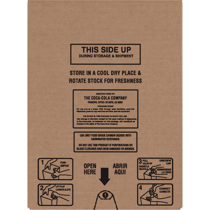 Coke Zero Sugar Concentrate 5:1 Yield Bag In Box Syrup