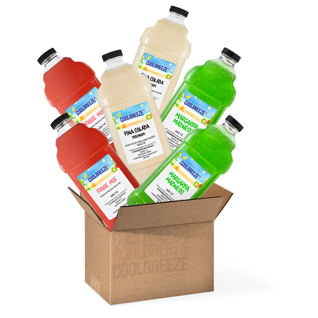 Coolbreeze Beverages Premium Frozen Drink Machine Mix - Party Pack
