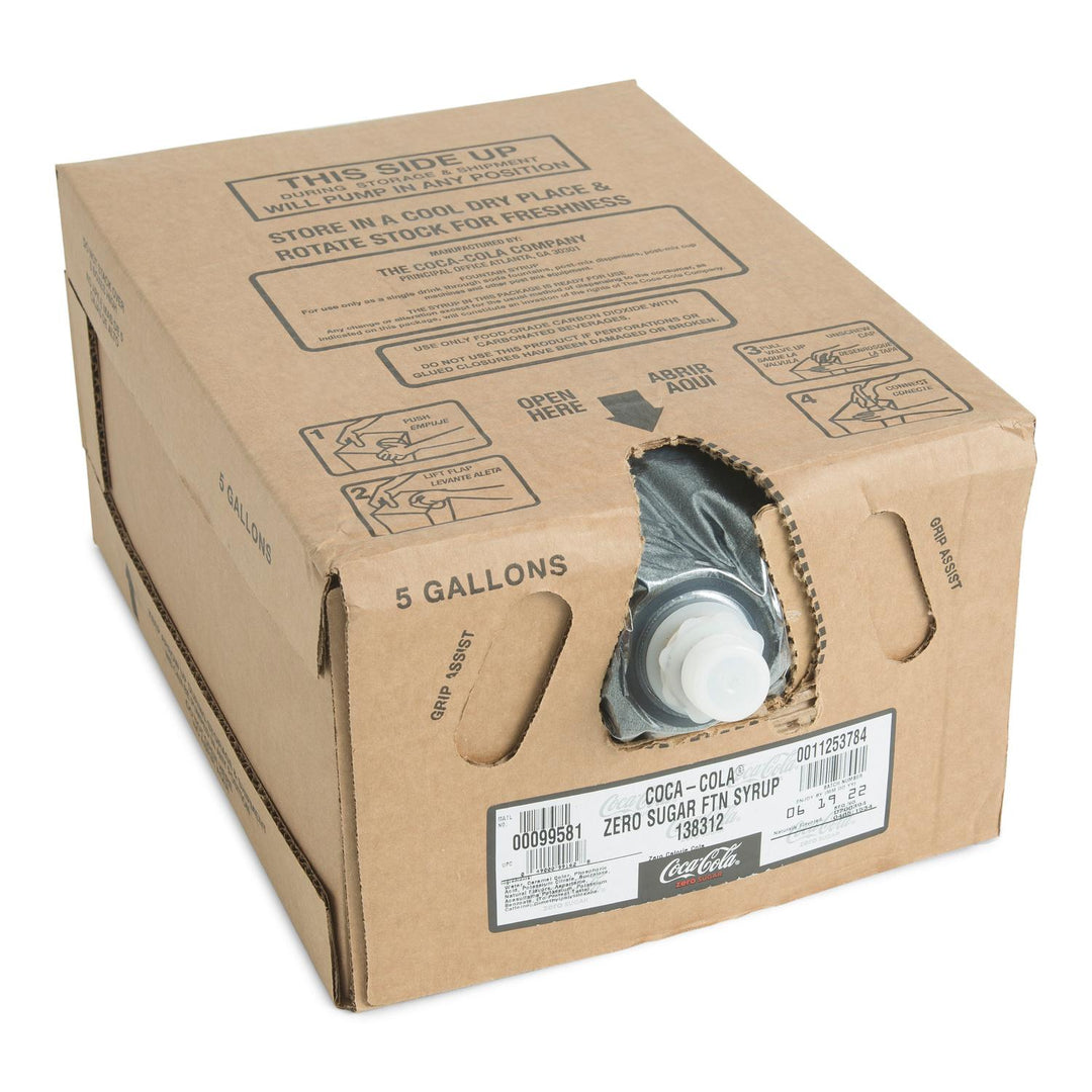 Coke Zero Sugar Concentrate 5:1 Yield Bag In Box Syrup