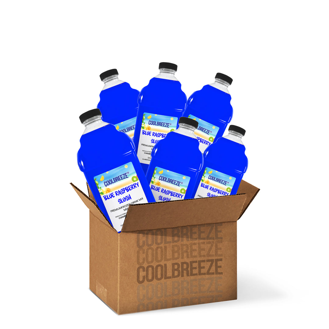 Coolbreeze® Beverages Frozen Drink Machine Flavor Syrups, Slush Mix - Blue Raspberry Slush