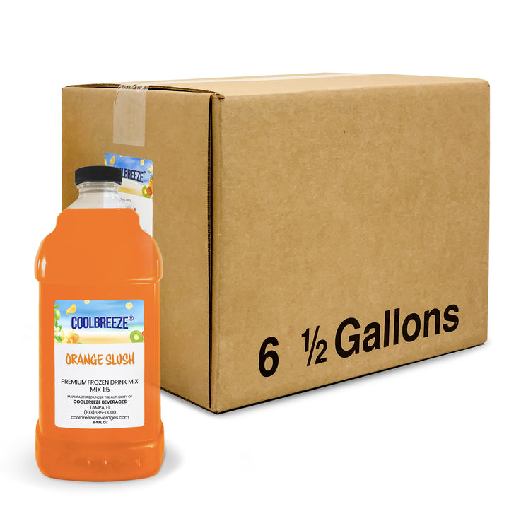 Coolbreeze® Beverages Frozen Drink Machine Flavor Syrups, Slush Mix - Orange Slush