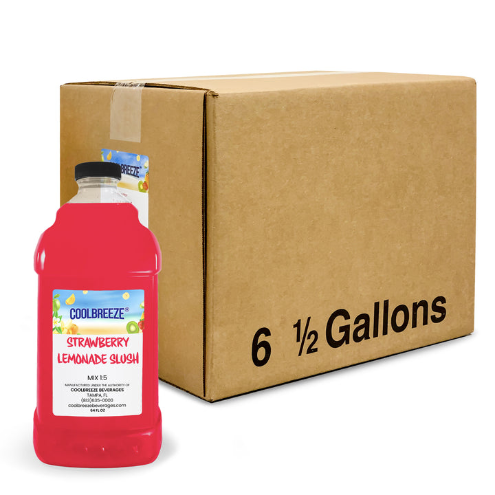 Coolbreeze® Beverages Frozen Drink Machine Mix, Snowcone Syrup, Slushie Flavor Syrup - Strawberry Lemonade