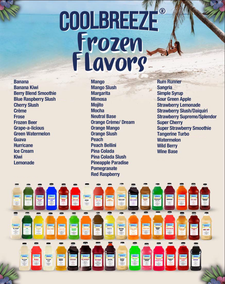 Coolbreeze® Mix & Match Frozen Drink Flavor Syrups - Pick TWO Flavors