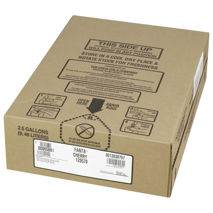 Fanta Cherry Soda Fountain Flavor Syrup - 2.5 Gallon Bag In Box
