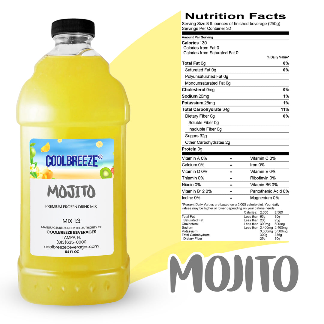 Coolbreeze® Beverages Premium Frozen Drink Machine Mix - Mojito