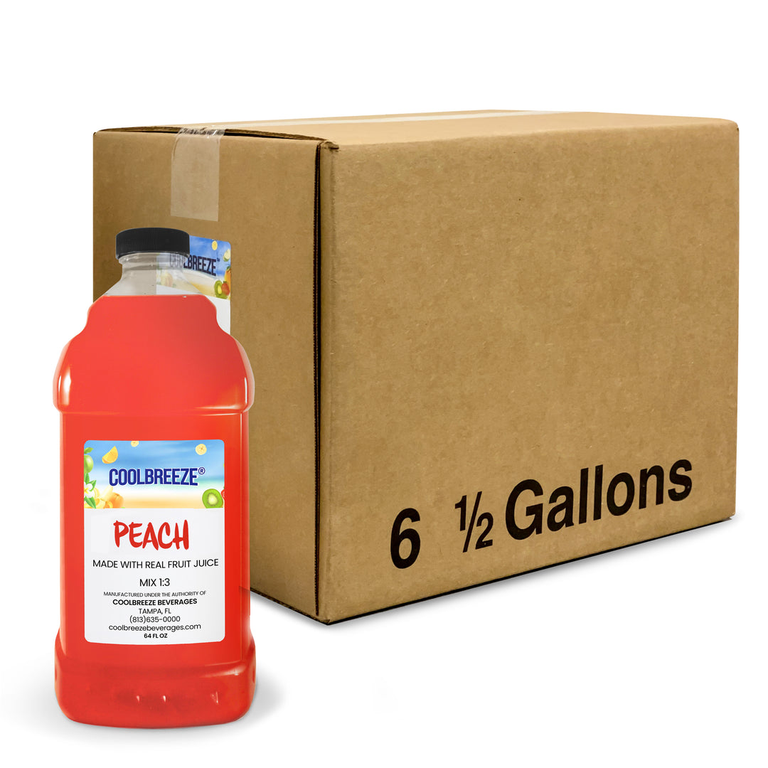 Coolbreeze® Beverages Premium Frozen Drink Machine Mix - Peach