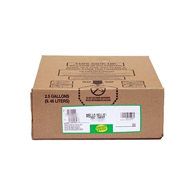 Mello Yellow 2.5 Gal BIB Soda Fountain Concentrate Syrup