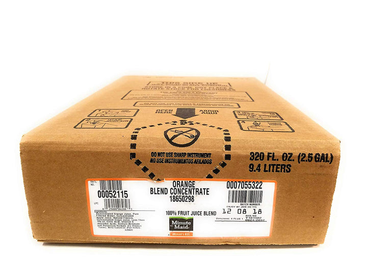 Minute Maid Orchard's Best Orange Juice 2.5 Gallon Juice Concentrate Bag In Box