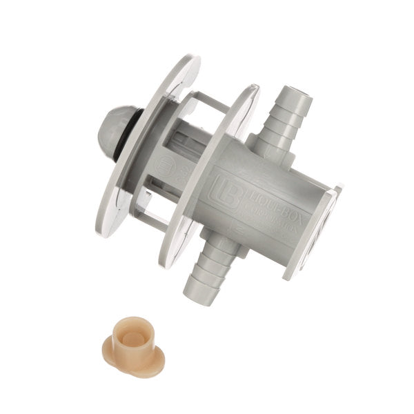 QCD Grey Push In BIB Connector for Bag In Box Soda / Juice Fountain Systems