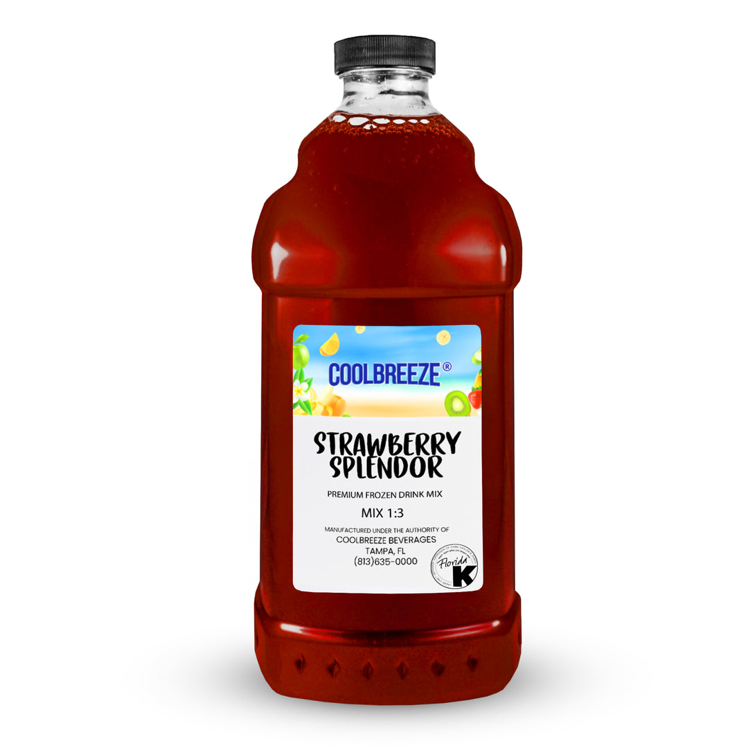 Coolbreeze® Beverages Premium Frozen Drink Machine Mix, Smoothie Blends - Strawberry Splendor Kosher