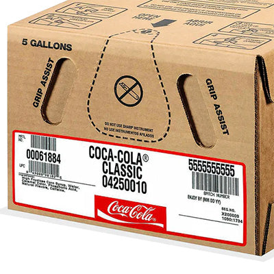 Coca-Cola Coke Classic 5 Gallon Bag-In-Box Soda Syrup Concentrate –  CoolBreeze Beverages