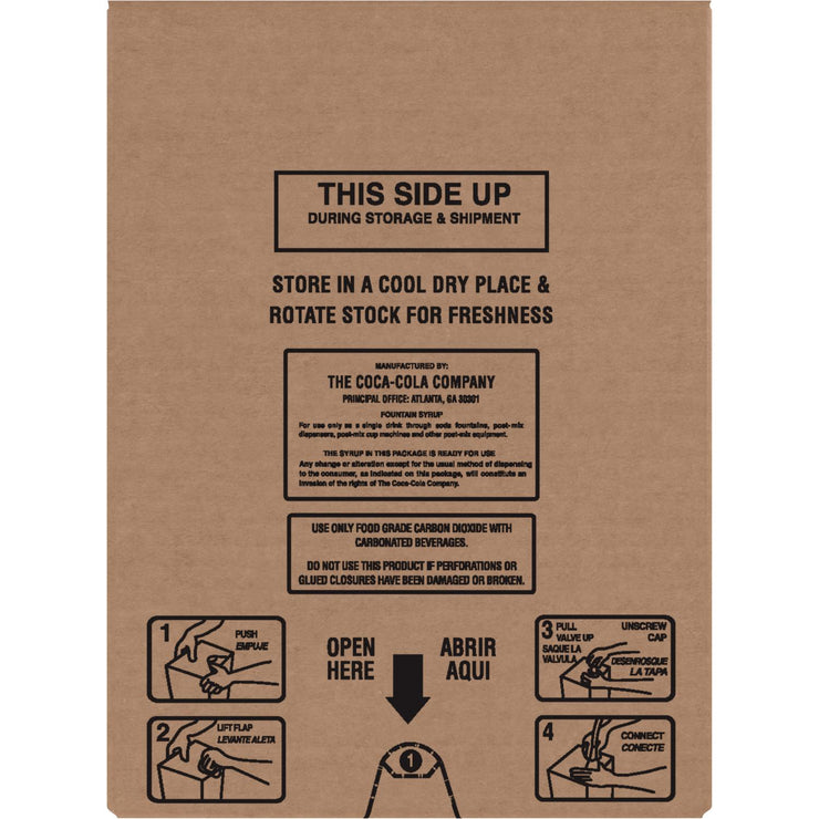 Coke Zero Sugar Concentrate 5:1 Yield Bag In Box Syrup