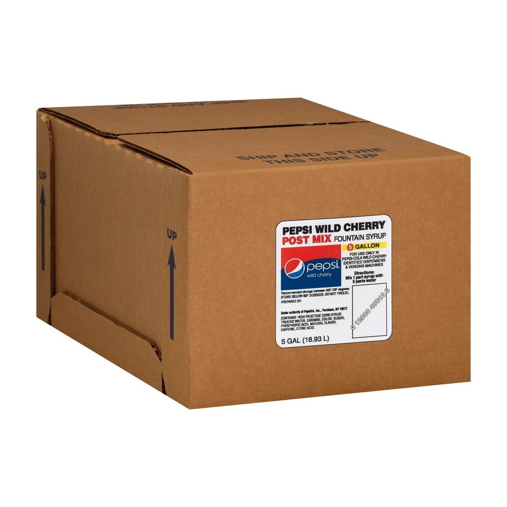 Wild Cherry Pepsi Soda Fountain Syrup 5 Gallon Bag-In-Box BiB