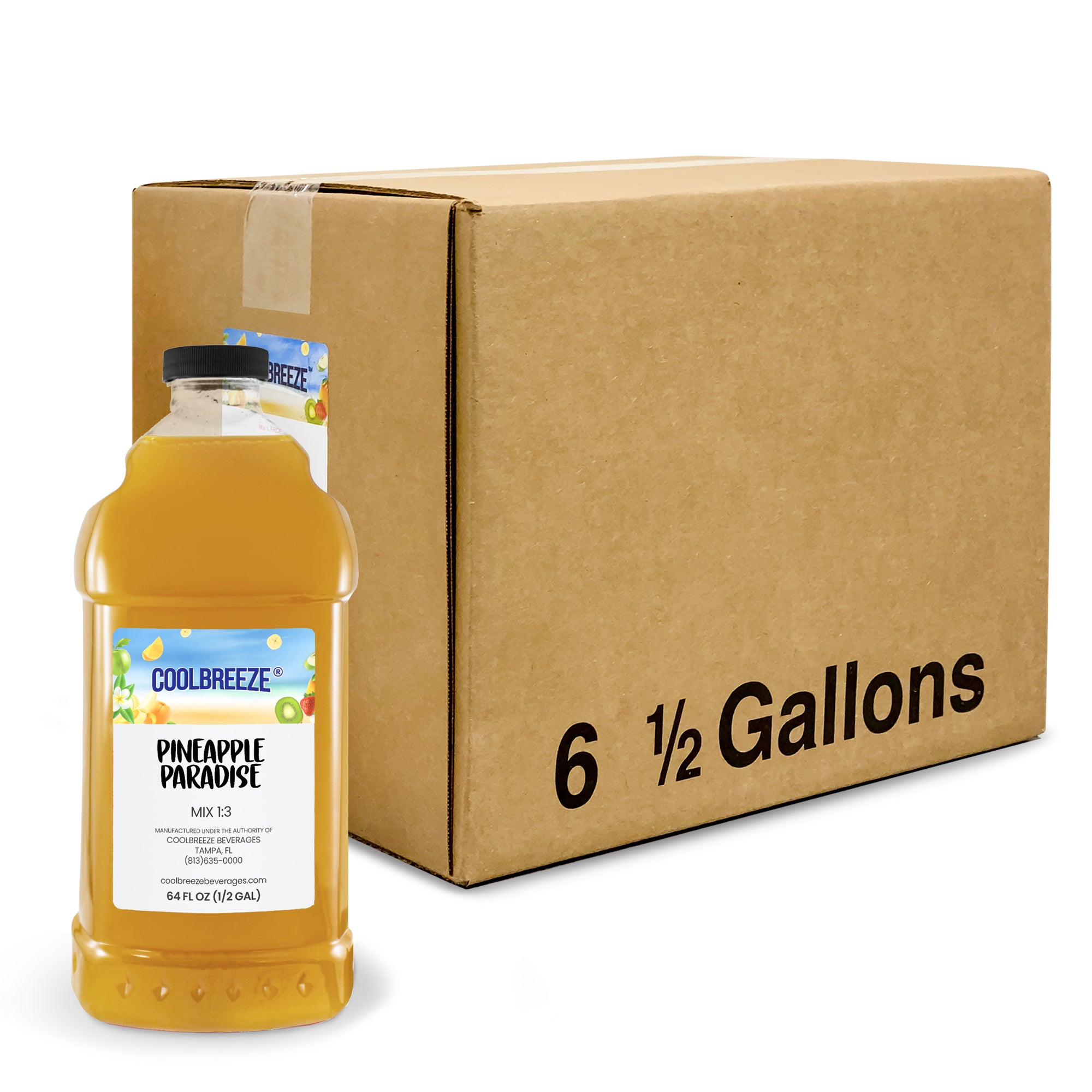 Coolbreeze® Premium Frozen Drink Mix - Pineapple Paradise 1/2-Gallon
