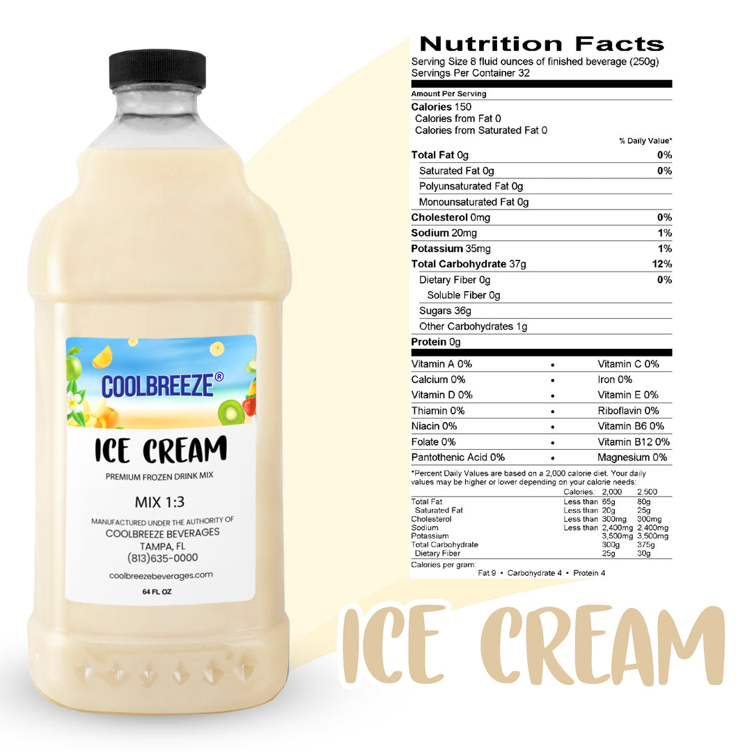 Coolbreeze® Beverages Premium Frozen Drink Machine Mix - Vanilla Ice Cream