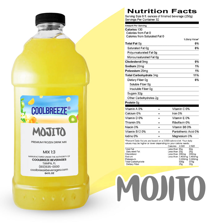 Coolbreeze® Beverages Premium Frozen Drink Machine Mix - Mojito