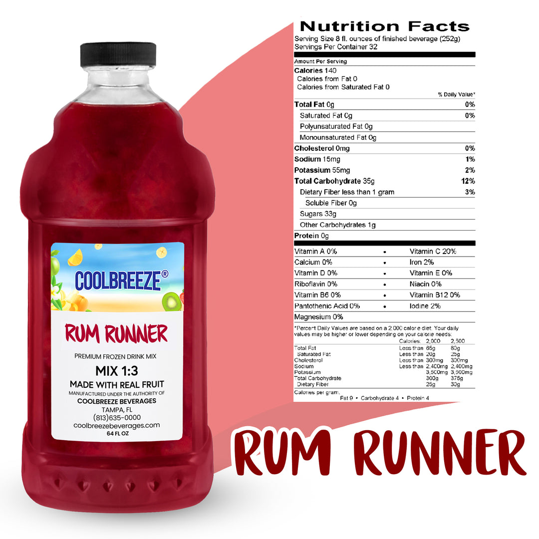 Coolbreeze® Beverages Premium Frozen Drink Machine Mix - Rum Runner