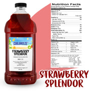 Coolbreeze® Beverages Premium Frozen Drink Machine Mix - One 1/2 Gallon Bottle - Strawberry Splendor