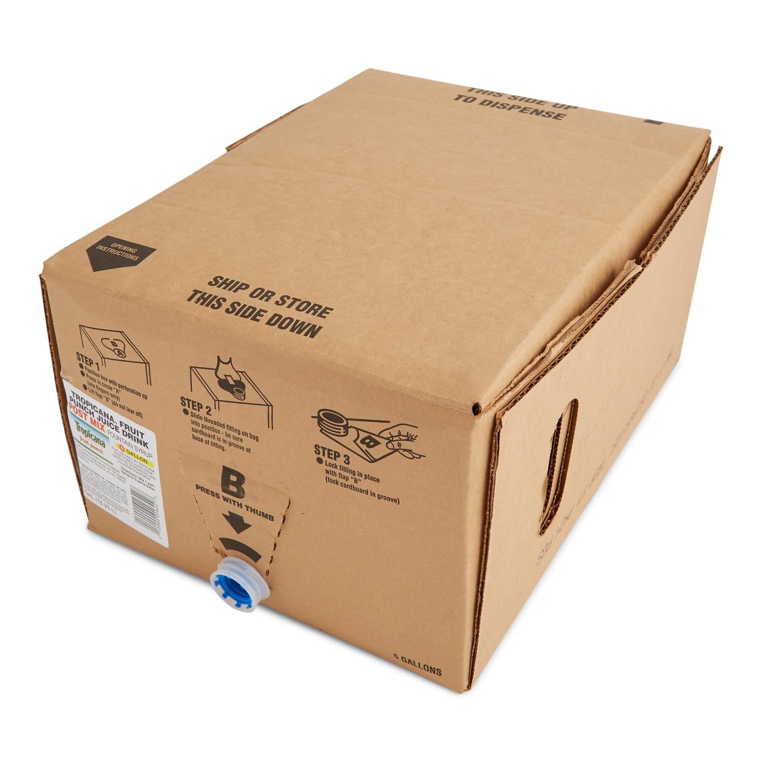 Tropicana Fruit Punch Syrup Concentrate - 5 Gallon Bag-In-Box
