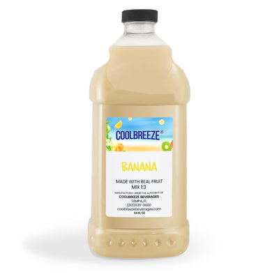 Coolbreeze® Beverages Premium Frozen Drink Machine Mix - One 1/2 Gallon Bottle - Banana