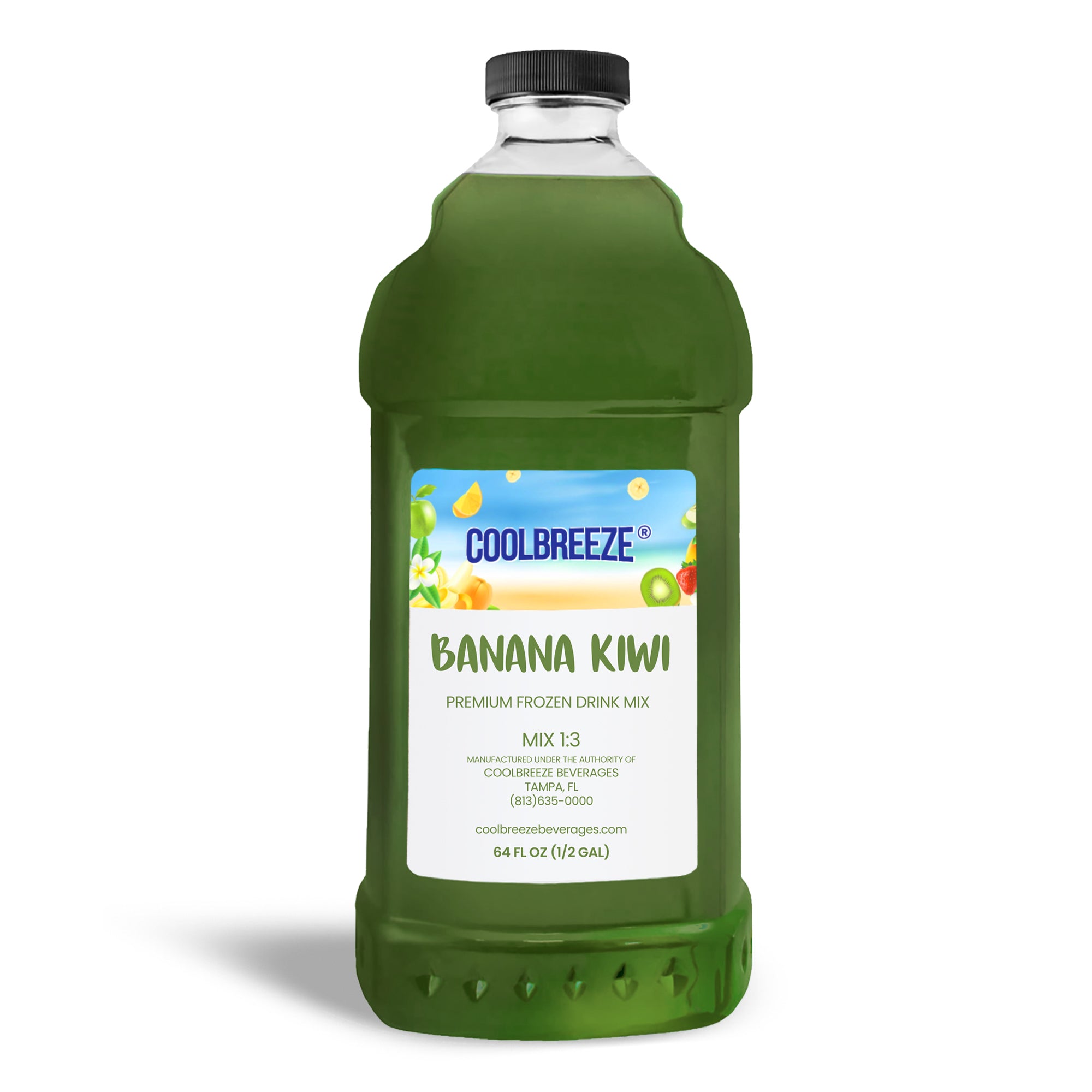 Coolbreeze Banana Kiwi Frozen Drink Machine Mix | 1/2 Gal Premium