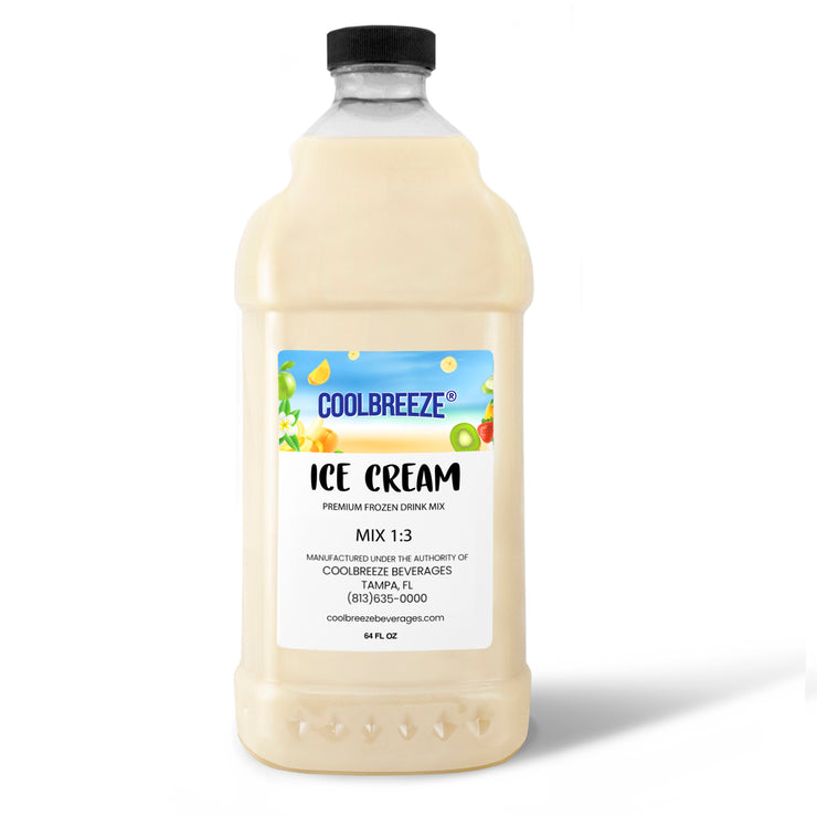 Coolbreeze Beverages Premium Frozen Drink Machine Mix, One 1/2 Bottle - Vanilla Ice Cream
