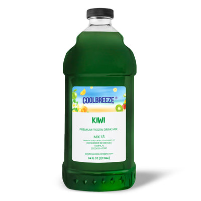 Coolbreeze® Beverages Premium Frozen Drink Machine Mix - One 1/2 Gallon Bottle - Kiwi