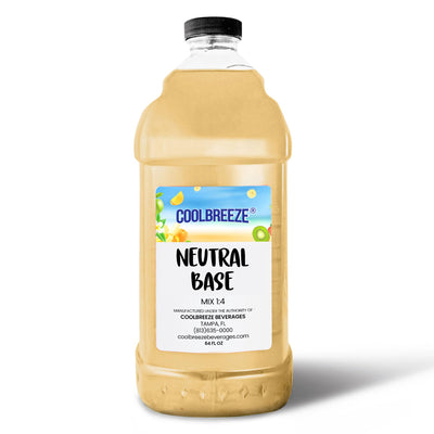 Coolbreeze® Beverages Premium Frozen Drink Machine Mix - One 1/2 Gallon Bottle - Neutral Base