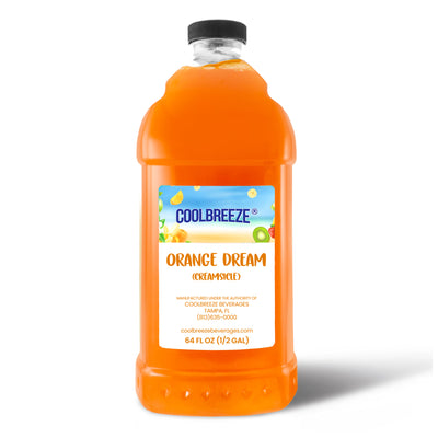 Coolbreeze® Beverages Premium Frozen Drink Machine Mix - One 1/2 Gallon Bottle - Orange Dream