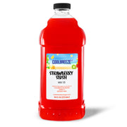 Coolbreeze Beverages Frozen Drink Machine Flavor Syrups, Slush Mix - One 1/2 Gallon Bottle - Strawberry Daiquiri Slush Flavor
