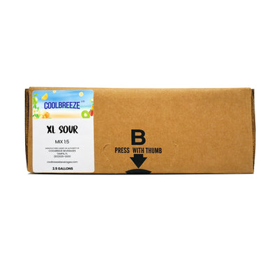 Coolbreeze® Beverages 2.5 Gallon Bag-In-Box Bar Mixer Concentrate - XL Sour